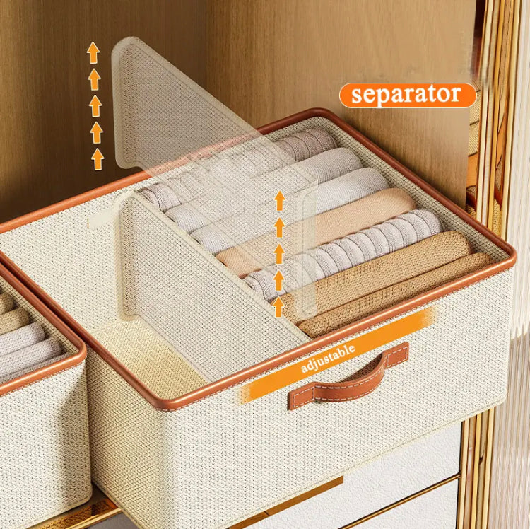 Large Capacity Wardrobe Organizer, Clothes Pants Jeans Storage Box with Separator, Household Large Capacity Storage Wardrobe Large Capacity Wardrobe Organizer, Clothes Pants Jeans Storage Box with Separator, Household Large Capacity Storage Wardrobe